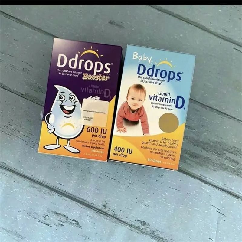 baby ddrops维生素d3滴剂 宝宝儿童复合vd3 400iu宝宝液体补钙hb
