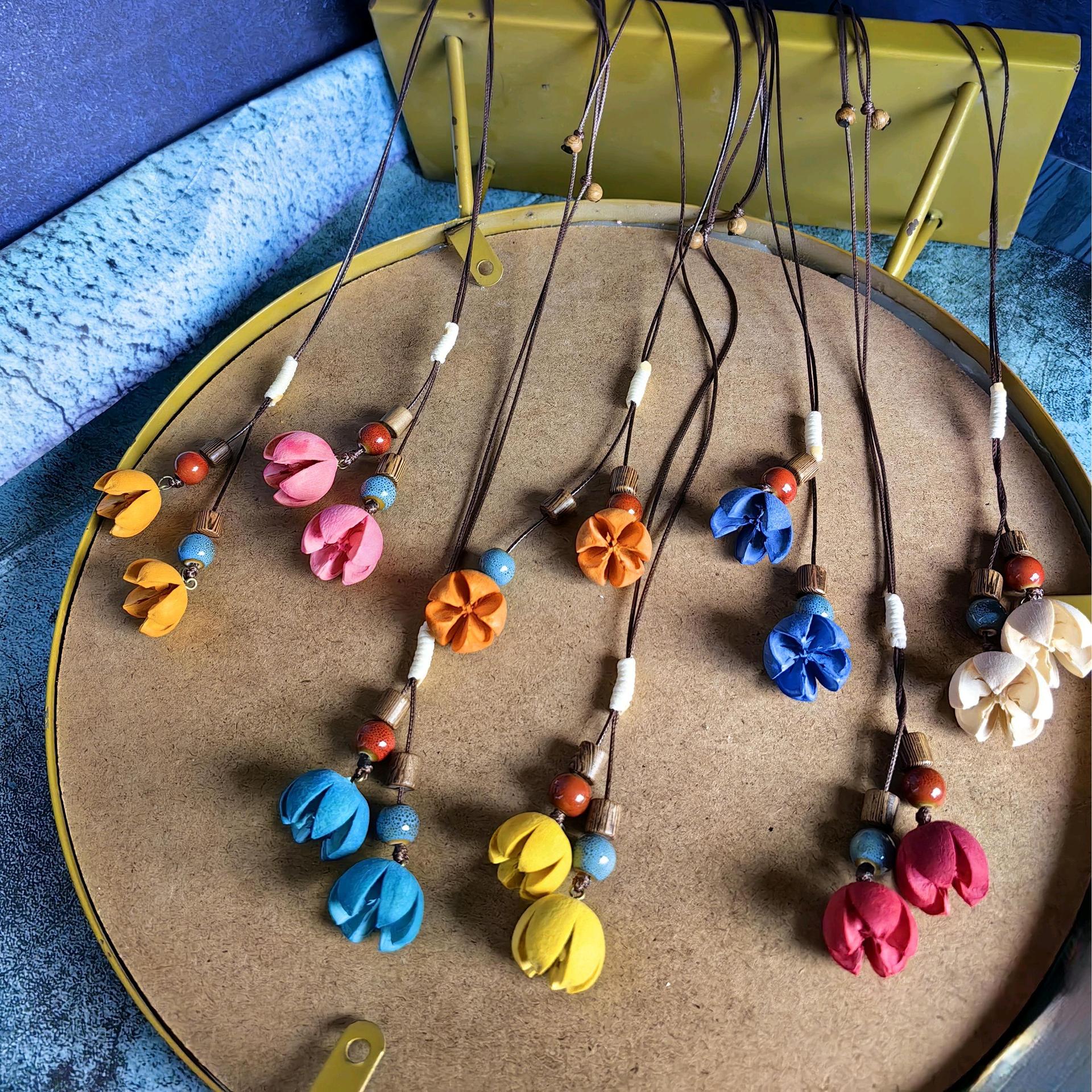 开口笑开心果项链木荷植物干果实项森系种子项链小清新文艺项链女