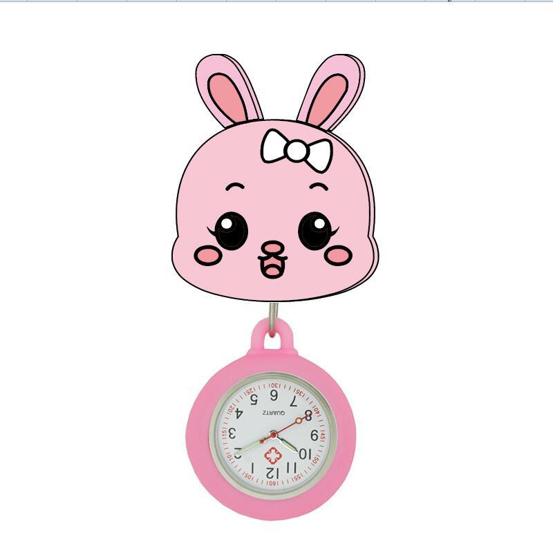 2021年新款护士表可拉伸易拉扣表卡通公仔可爱学生表手表厂家现货