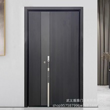 新款精雕铸铝门城市大门高端小区别墅装修入户防盗门豪华进户门