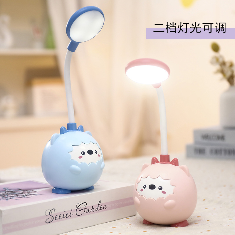 cartoon learning table lamp led rechargeable eye protection reading lamp kindergarten children small night lamp small gifts wholesale