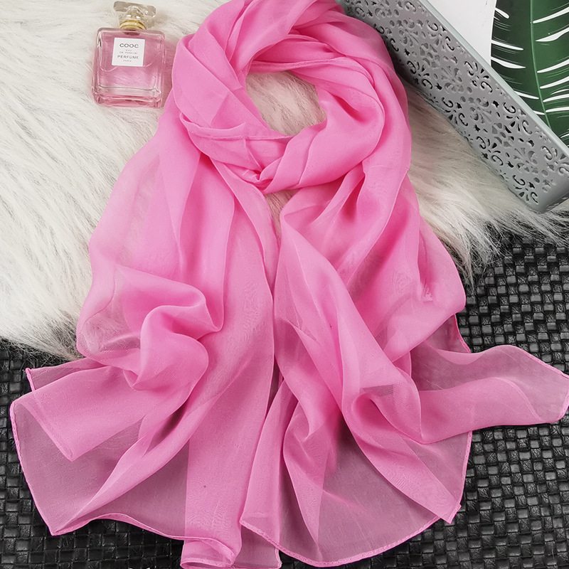 形体礼仪丝巾训练优雅女子雪纺丝巾蓝色渐变色舞蹈围巾瑜伽长纱巾