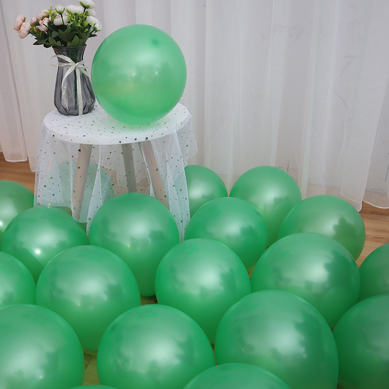 珠光气球10寸婚庆生日派对布置商场店面活动场景装饰品乳胶气球