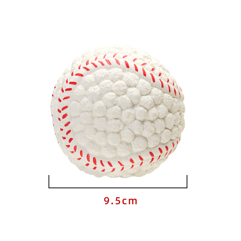 Yite Factory Direct Sales Internet Hot Dog Toy Latex Rugby Tennis Dog Bite Vocal Ball Pet Toy