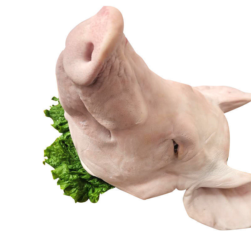 东北新鲜现生猪头整个带骨带耳朵带猪舌头整只猪脸肉冷冻发货肉