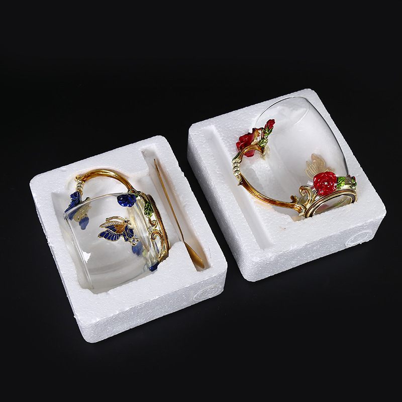 现货批发保丽龙泡沫酒杯泡沫专用包装简约快捷一杯一勺