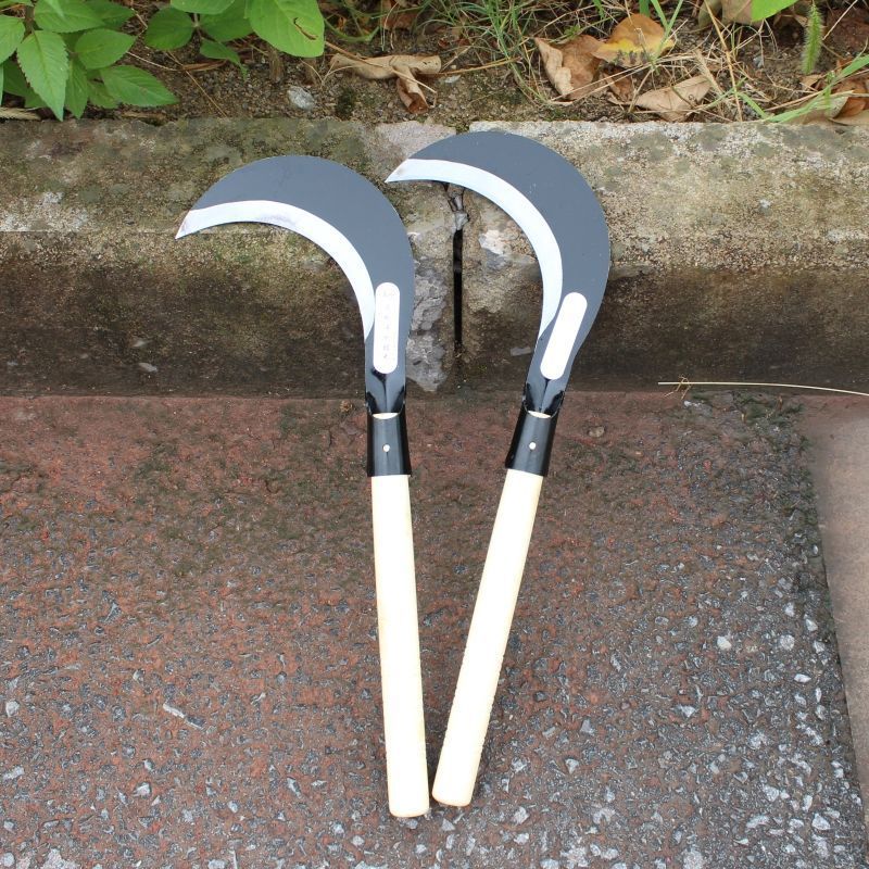 农用长柄镰刀绿化割草刀除草割镰刀韭菜弯刀割麦子打草廉刀禾镰