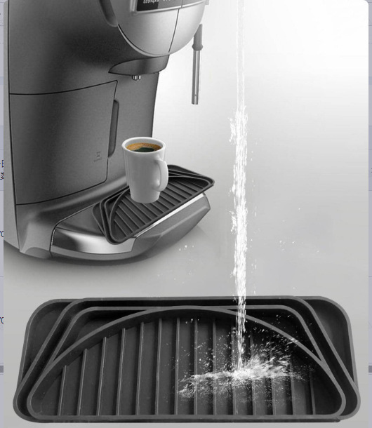 亚马逊爆品饮水机垫子滴水盘硅胶沥水盘可修剪冰箱接水托盘排水盘