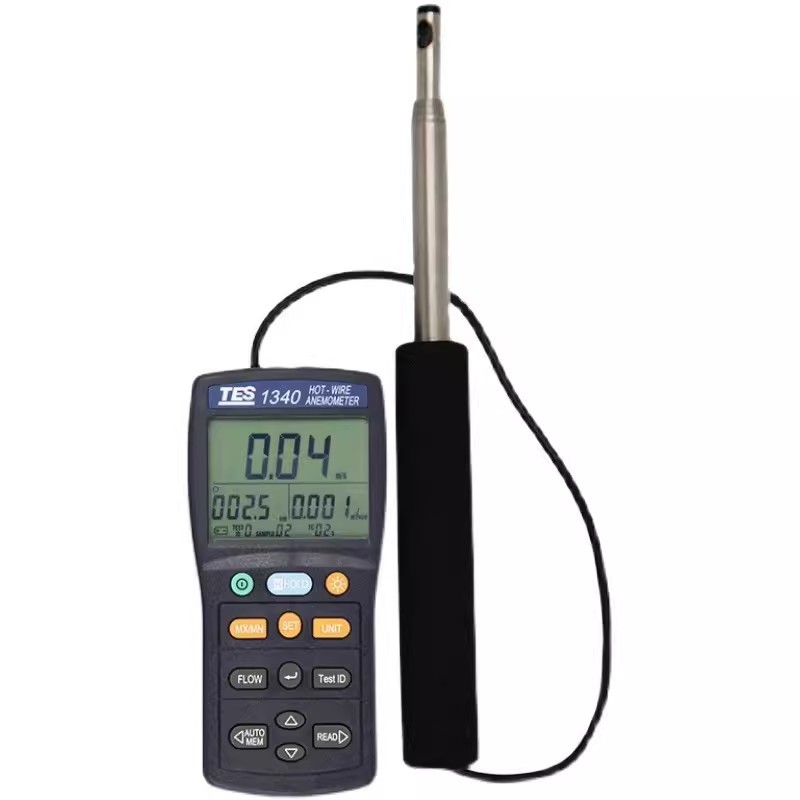 泰仕tes1340热敏式风速仪高精度管道风速热线式风速仪tes1341n