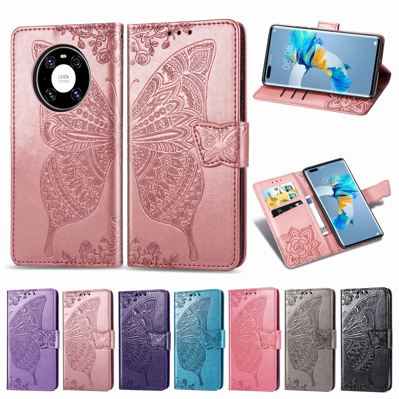 适用华为mate40pro手机壳翻盖磁吸皮革支架保护套畅享10 plus钱包