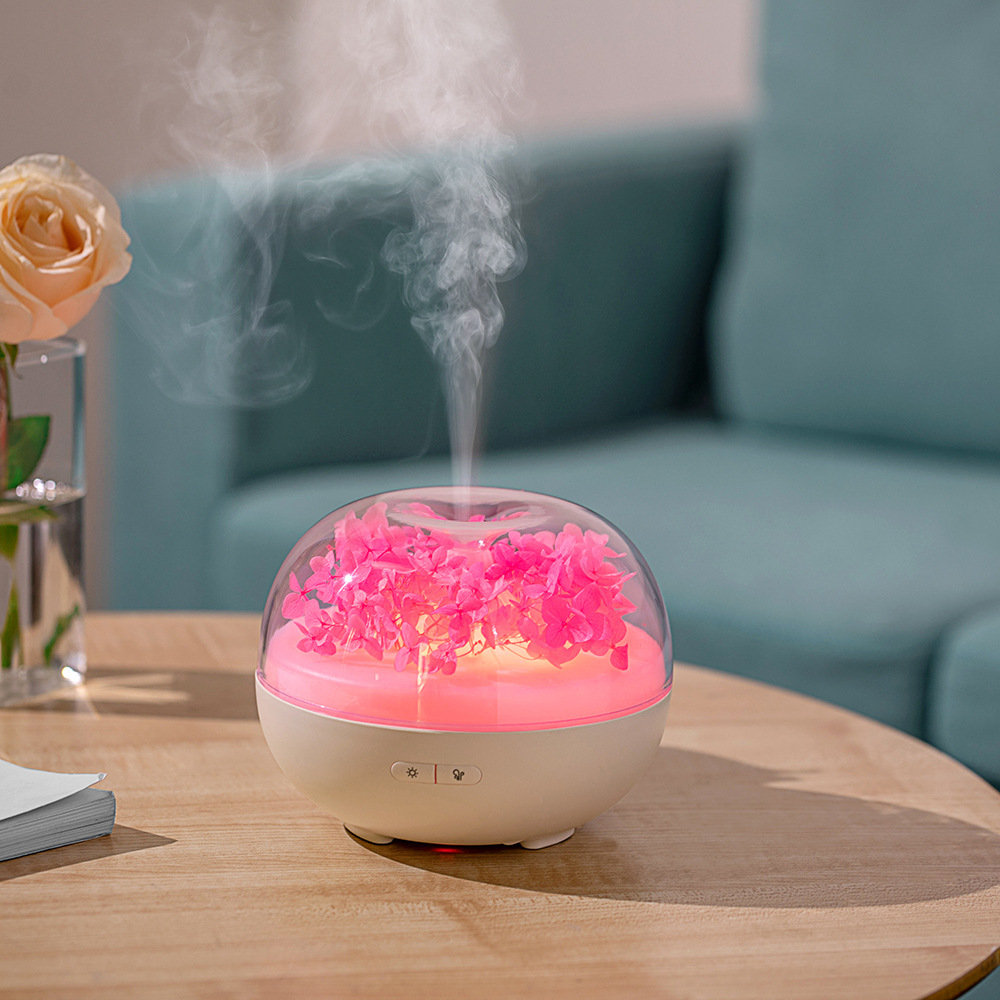 Fresh Flower Aroma Diffuser Household Desk Office Non-Discoloration Aromatherapy Humidifier Essential Oil Aroma Diffuser