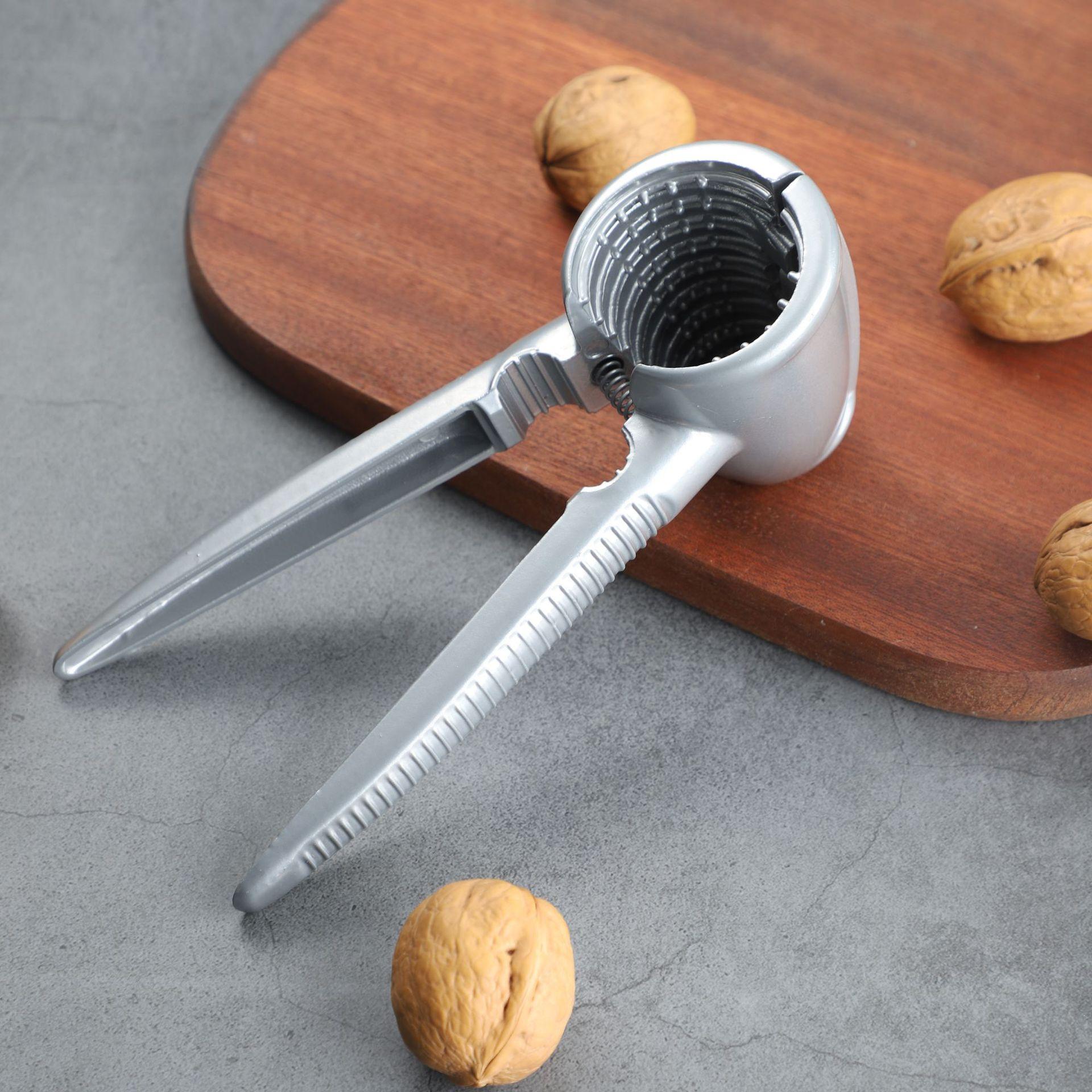 厂家直供铝合金核桃夹剥壳器核桃神器剥核桃榛子夹子多功能