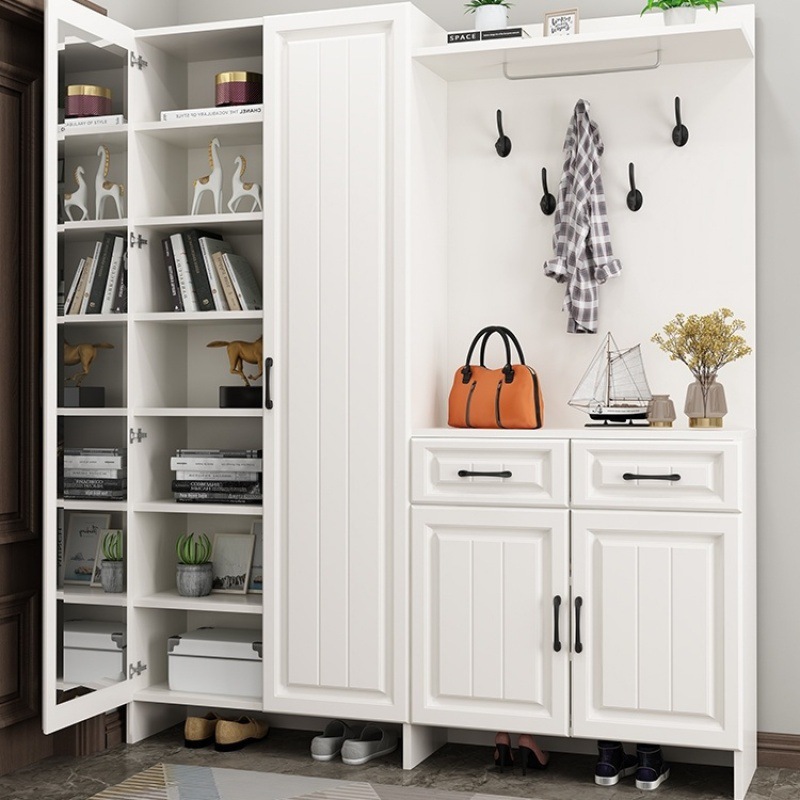 m%鞋柜家用门口超大容量玄关柜简约现代进门整体鞋柜一体靠墙门厅