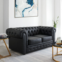 F2CZ轻奢欧式美式皮艺沙发客厅组合双人三人小户型沙发现代家具