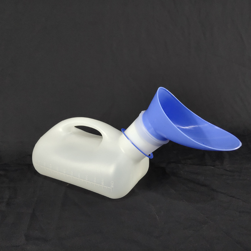 成人夜壶女士用女式男士加厚尿壶老人带盖接尿器卧床小便壶大口1l