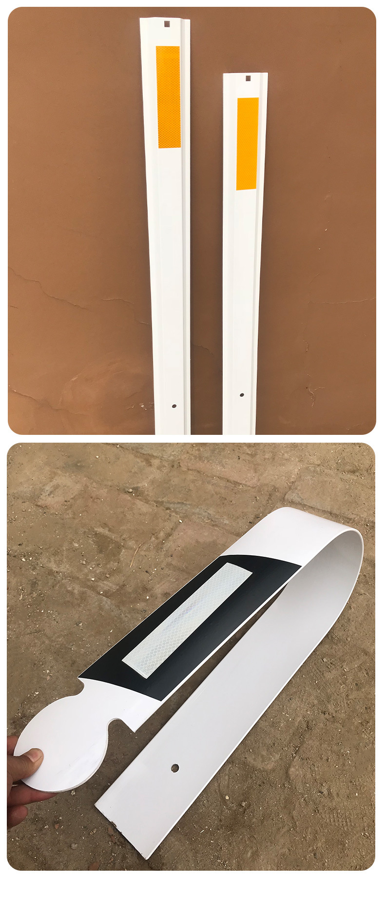 厂家货源片式轮廓标pvc道路反光标识单面轮廓标道路导向标