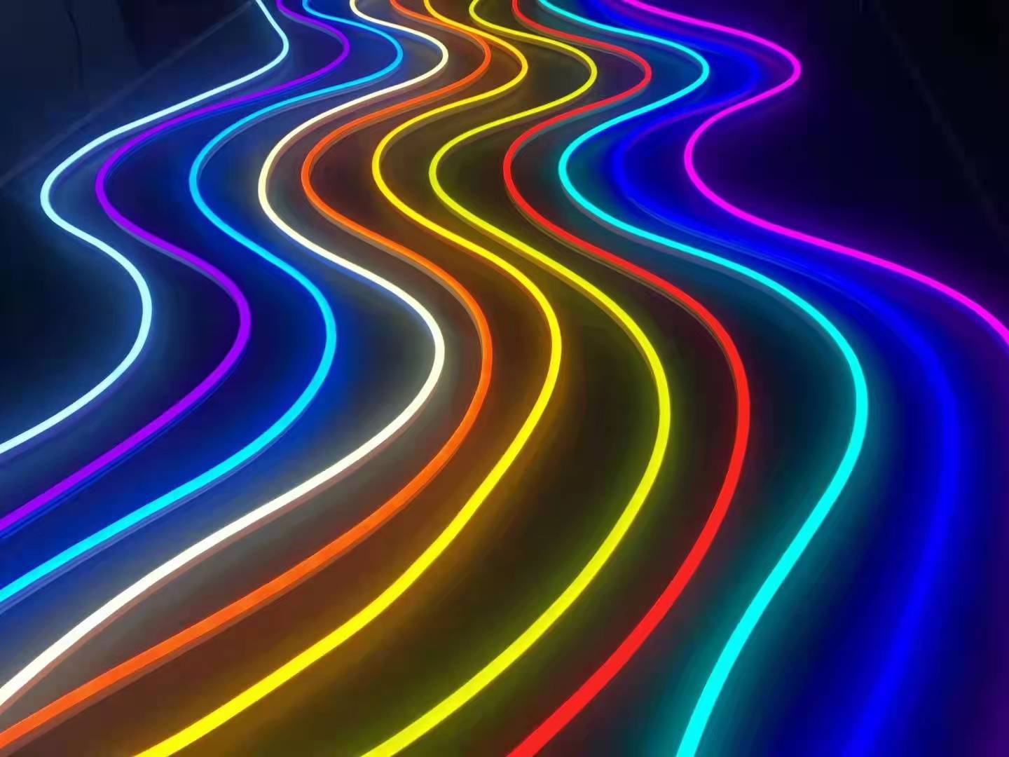 幻彩霓虹套管ws2812 5v 72灯幻彩霓虹柔性线条led灯带