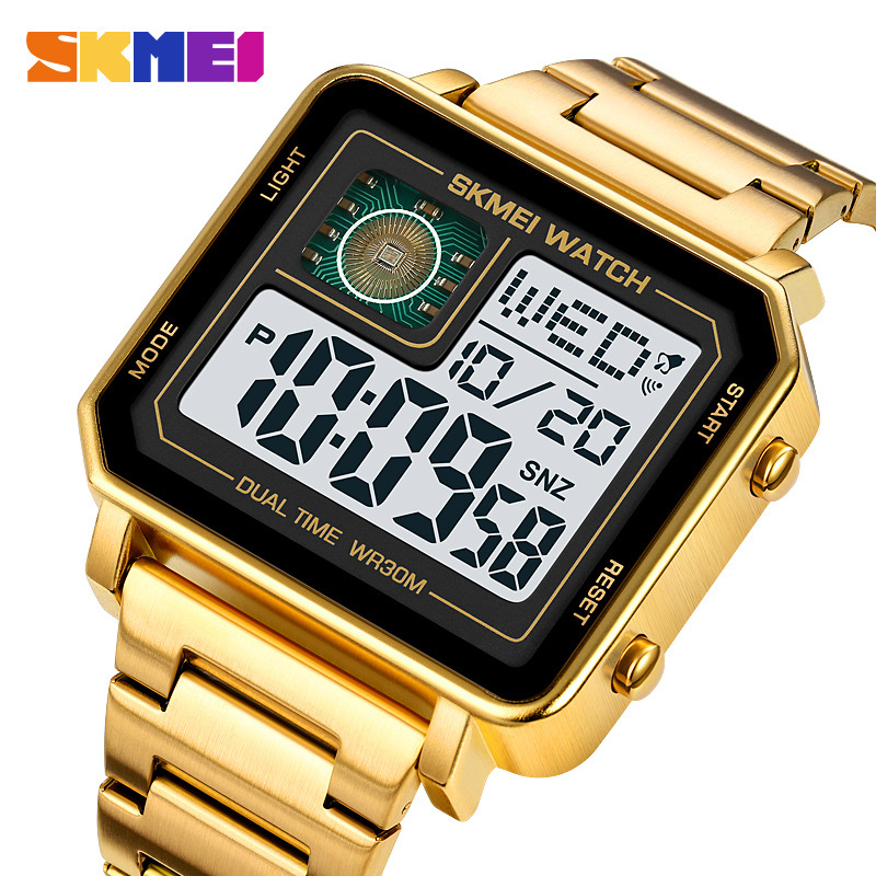 Skmei Men's Large Dial Watch Multi-Functional Outdoor Waterproof Electronic Watch Trendy Luminous Electronic Watch Wholesale