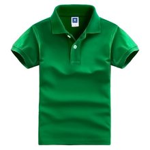 夏季儿童polo衫男童短袖t恤女童校服班服学生毕业服logo