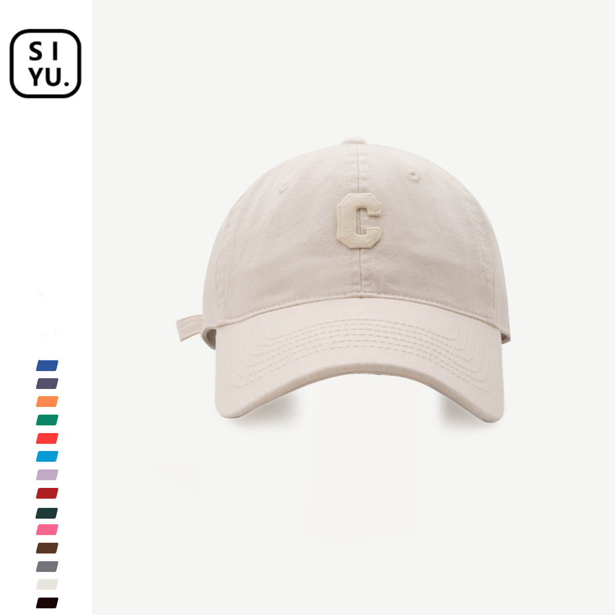 High Quality Fashion Brand C Letter Baseball Cap Female Online Influencer Summer Couple Sun Hat Korean Style All-Matching Peaked Cap Men