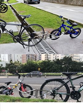 亲子自行车连接器固定器拖车连接架双人亲子骑自行车母子拖挂车