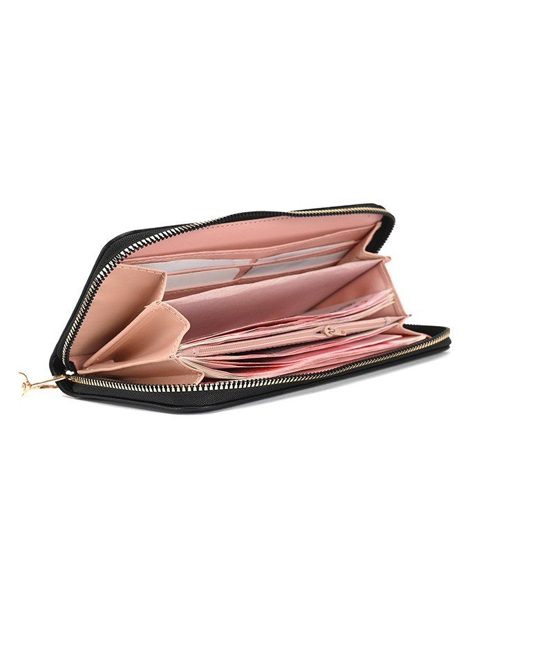 Women's Wallet 2023 New Fashion Wallet Long Special-Interest Design Solid Color Simple Clutch Large Capacity Handbag