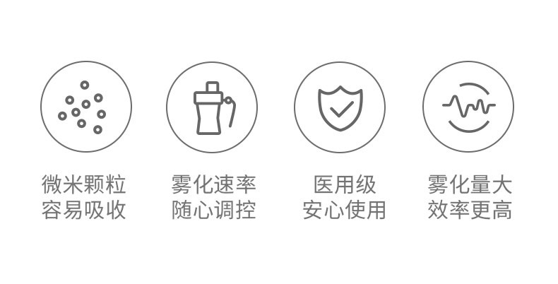 鱼跃空气压缩式雾化器403m 儿童成人雾化机家用可调雾量