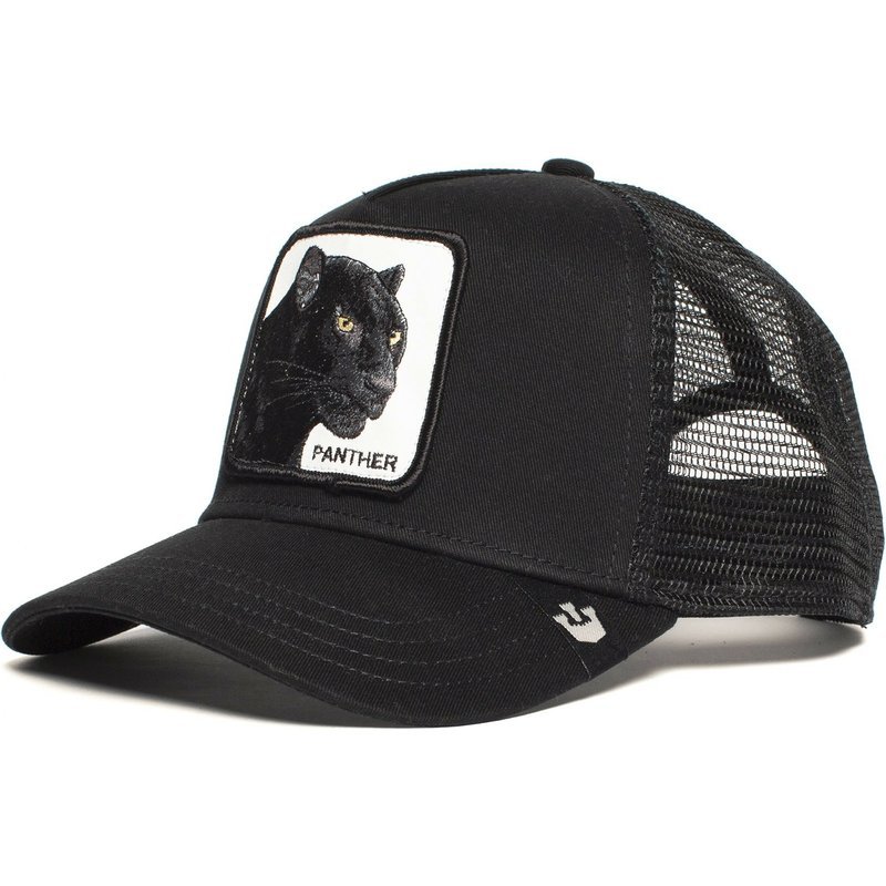 [Foreign Trade Popular Style] Animal Baseball Cap Cartoon Sun Protection Mesh Embroidery Truck Driver Black Leopard Cock Wolf Hat