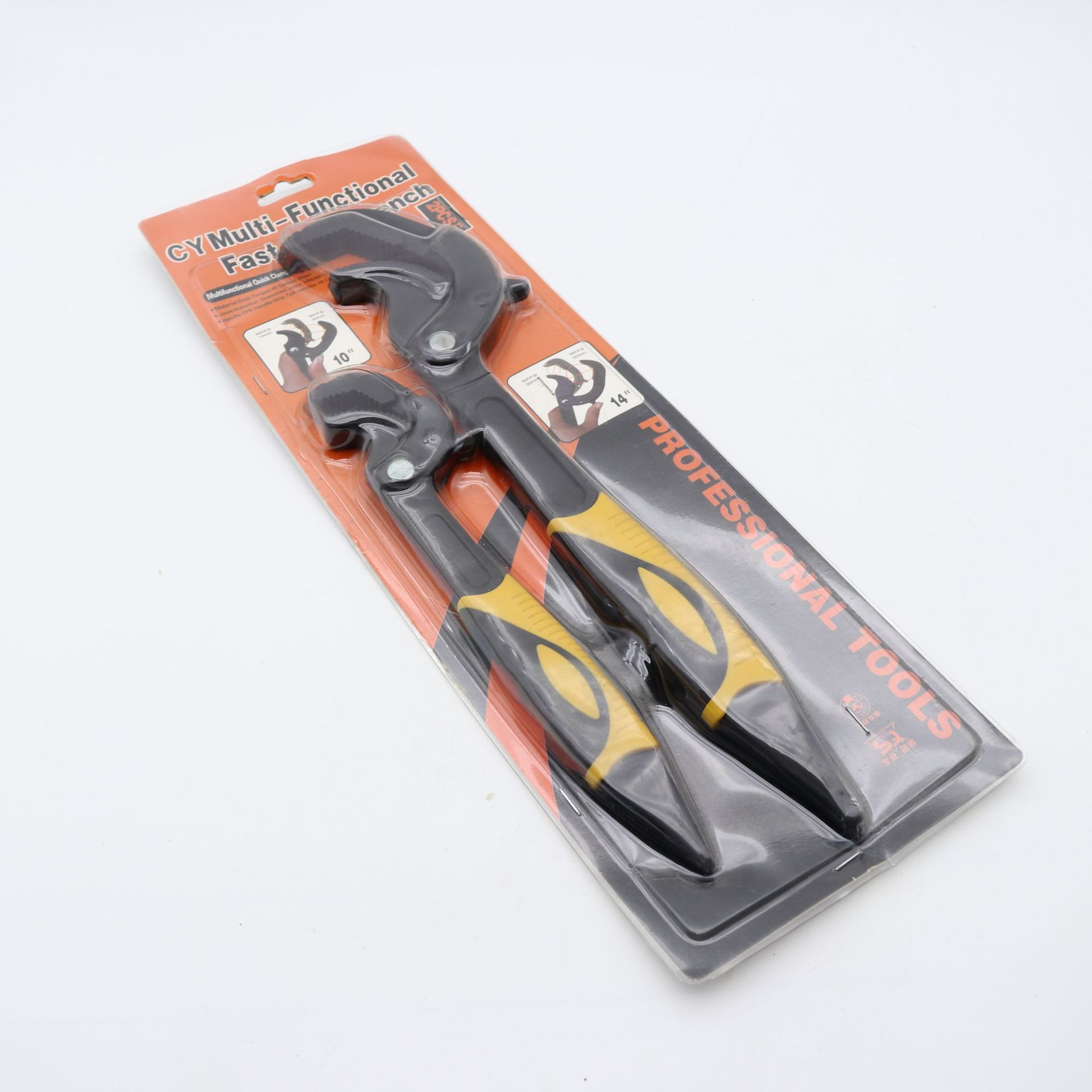 多功能水管钳活动扳手 水暖管道扳手厂家 快速管钳大开口扳手