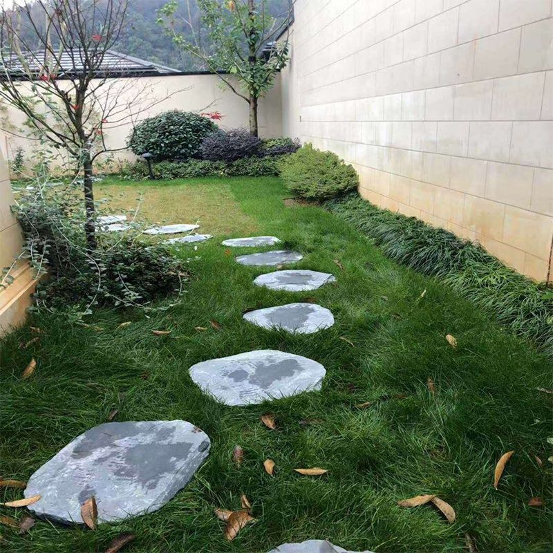 踏步石青石板户外庭院脚踏花园汀步草坪防滑垫脚石公园林铺路石