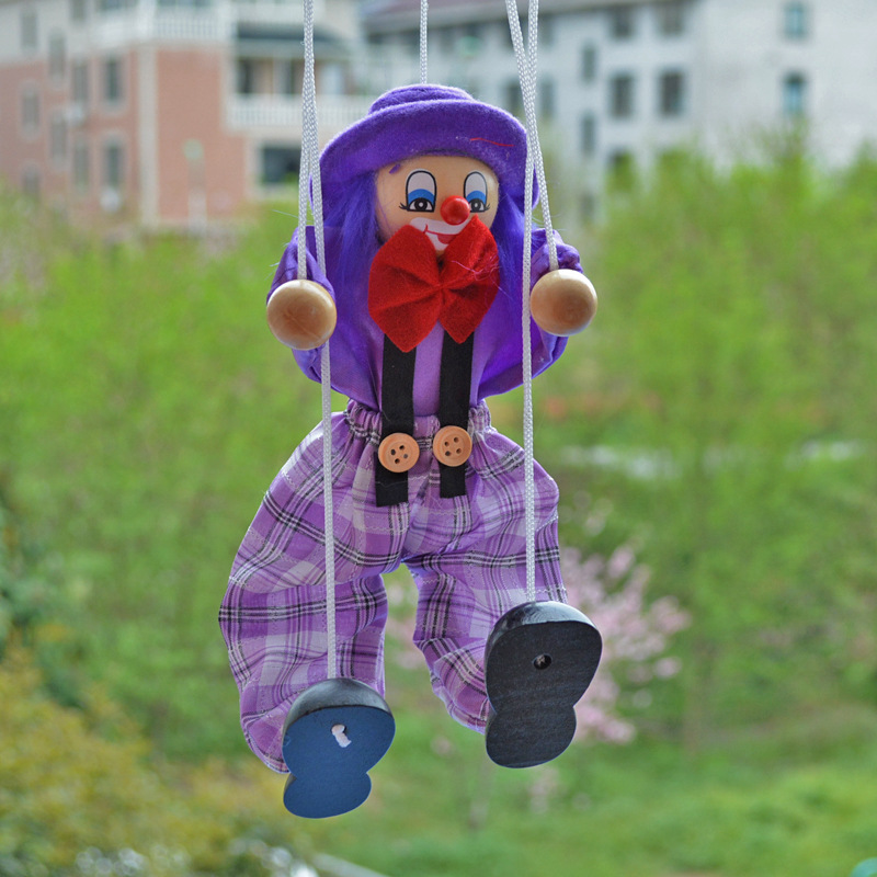 提线木偶 海盗拉线人偶小丑木吊线匹诺曹玩偶幼儿园道具儿童玩具