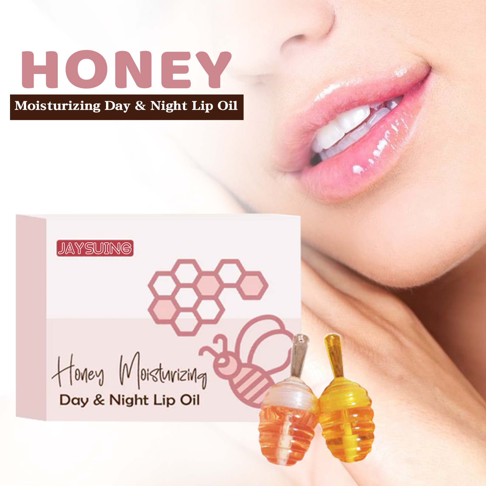 Jaysuing Day and Night Honey Moisturizing Lip Gloss