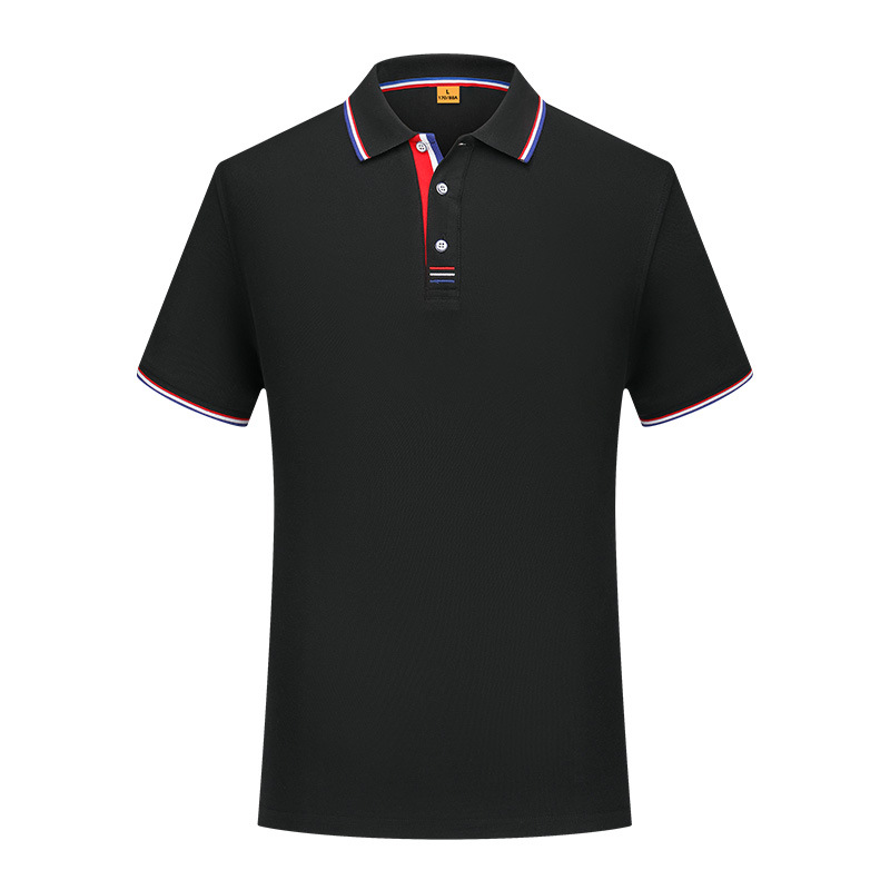 Ice Silk Lapel Youth Short Sleeve Polo Shirt Work Clothes Embroidered Logo Non-Ironing Staff Breathable T-shirt Printed Logo