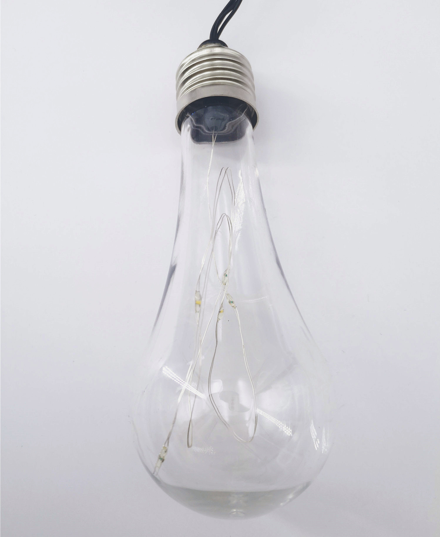 新款太阳能led灯泡灯串庭院装饰灯串户外花园地插灯串