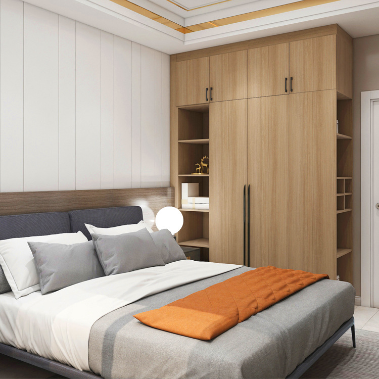广州佛山全屋定制衣柜家用上门量尺设计欧松板卧室衣柜储物柜收纳