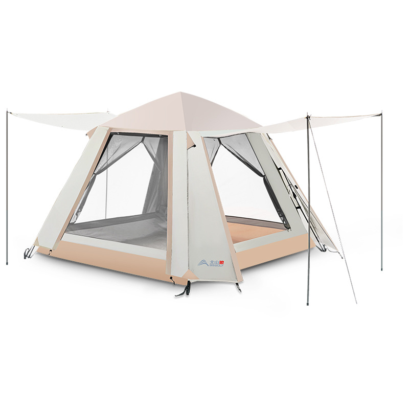 UPF50 + Outdoor Tent Camping Portable Folding Camping Beach Automatic Tent Sun Protection Rainproof Double Layer