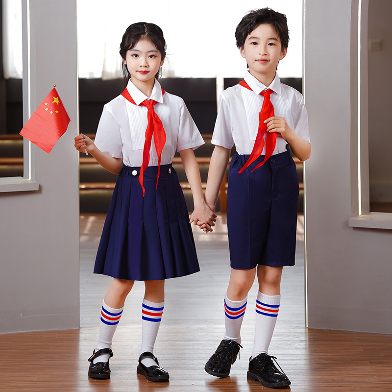 儿童节大合唱团主持人礼服男女童中小学生六一诗歌朗诵表演出服装