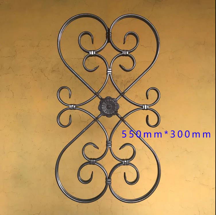 管子花铁艺配件 铁艺大门围栏阳台护栏楼梯栏杆装饰空心管弯花