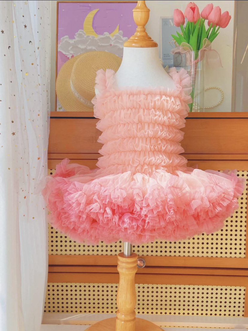 Girls' Tutu Skirt Summer Baby Rabbit Dress Trendy Mesh Pettiskirt Children's Dress Princess Dress in Stock