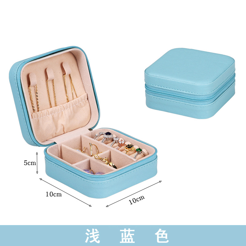 Mini Jewelry Storage Box Travel Portable Jewelry Box Small Ring Packaging Jewelry Box Factory in Stock Wholesale