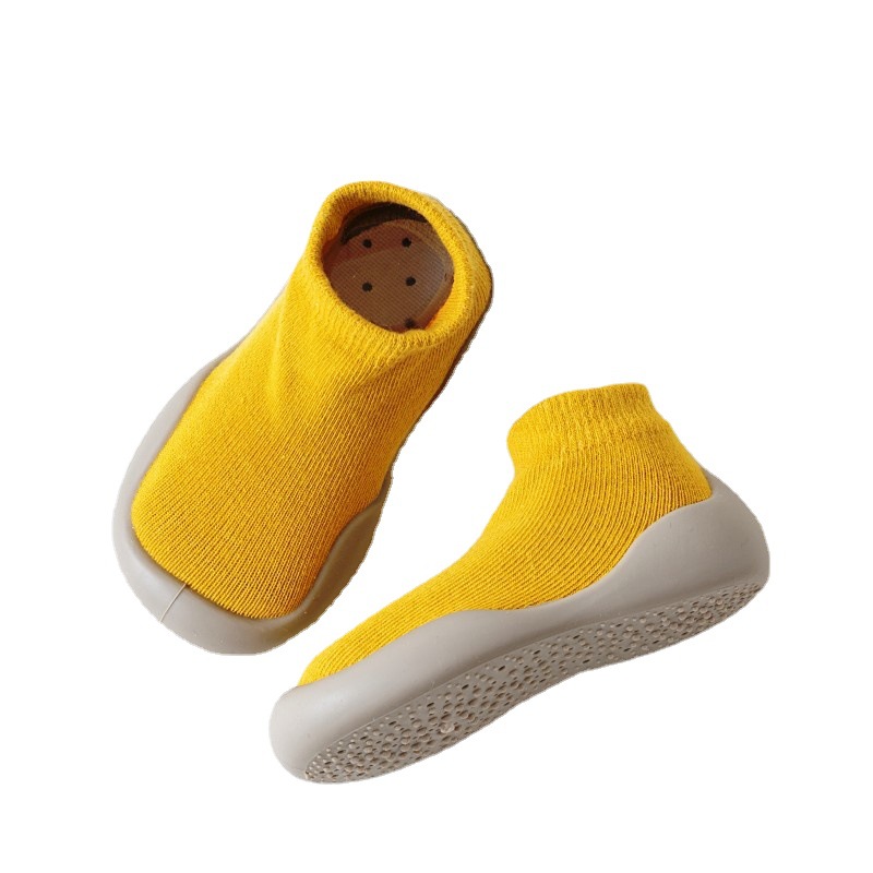 Children's Floor Socks Spring New Cartoon Cotton Baby Non-Slip Floor Socks Cool-Proof Soft Rubber Sole Baby Toddler Shoes
