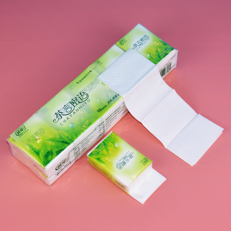 1条10包手帕纸小包纸巾清香味3层迷你便携式随身装餐巾纸面巾纸