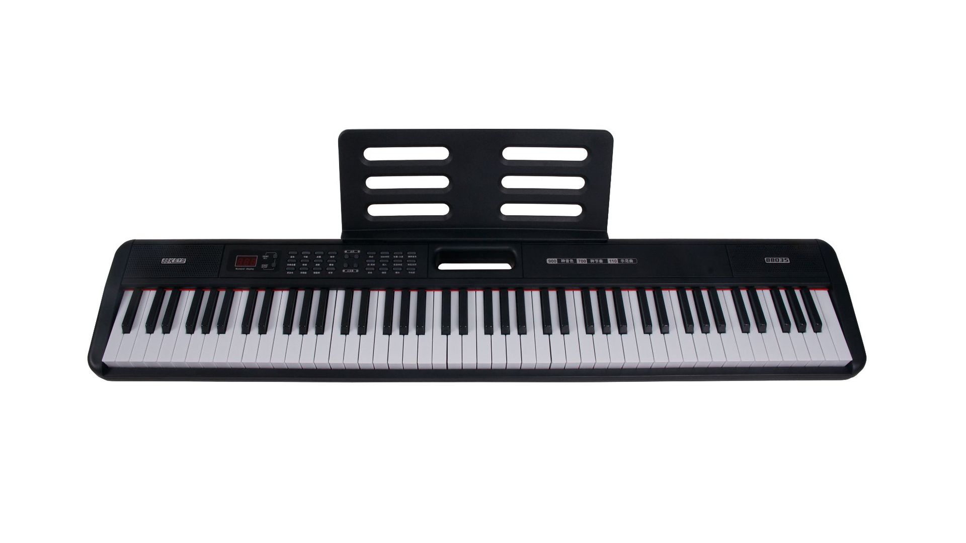 金色年代便携式 88键电钢琴仿重锤力度键盘led数码双供电模式新品