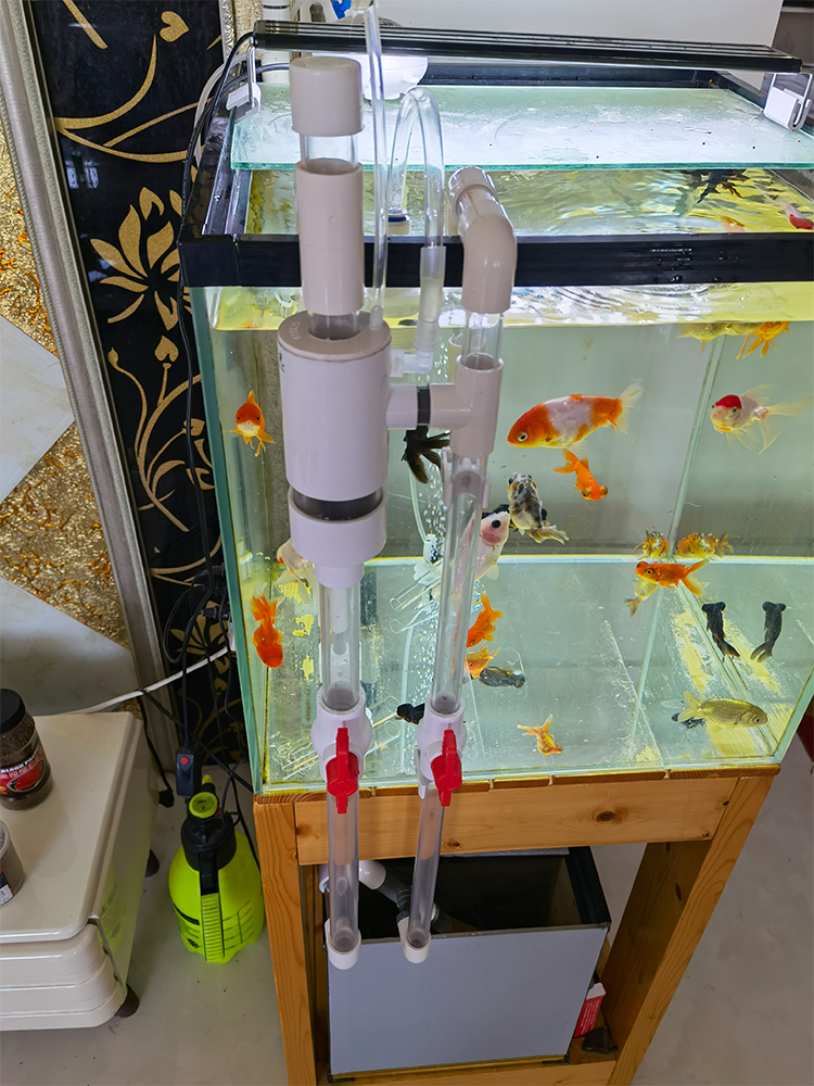 鱼缸上下水接头水箱鱼缸底滤打孔系统配件水族箱外挂下水管道