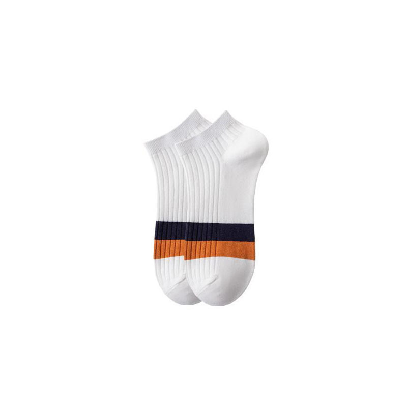 Socks Men's Solid Color Socks Ins Tide Spring and Summer Thin Deodorant and Sweat-Absorbing Breathable Men's Short Tube Low-Top Ankle Socks