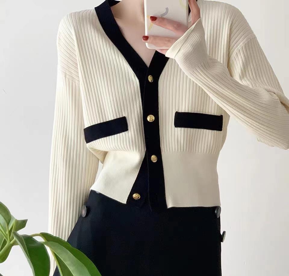 Classic Style Coat Sweater Women's Korean-Style Simple New Autumn and Winter Women's Clothing Sweater Cardigan 2023 Loose Temperament