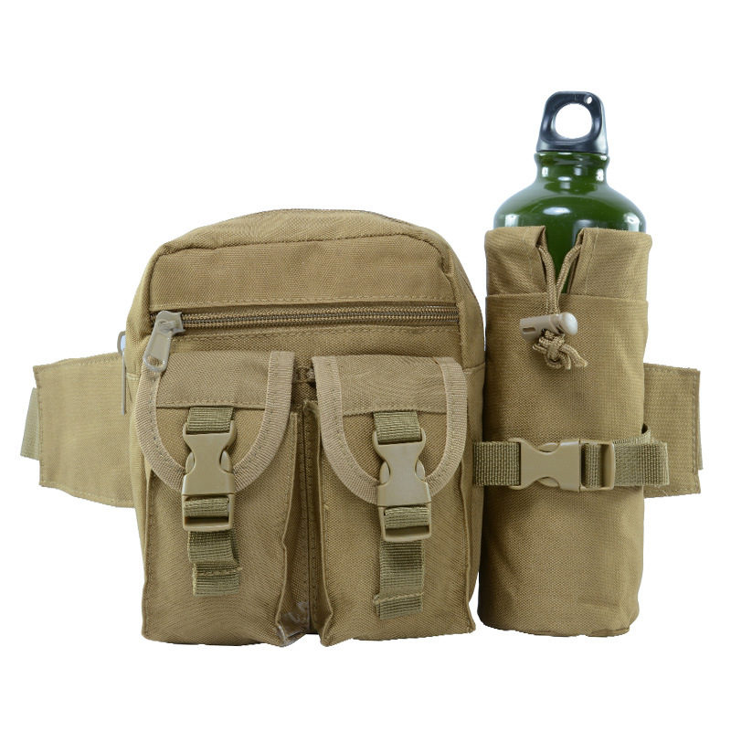 Wholesale Canvas Camouflage Fishing Multi-Functional Lure Kettle Bag Construction Site Work Sports Outdoor Tactics Men's Waist Bag