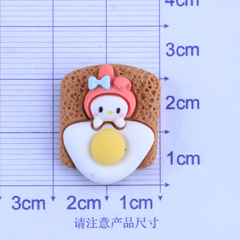 Candy Toy Bread Cake Dessert White Dog Melody DIY Phone Case Stationery Box Hairpin Ornament Resin Accessories