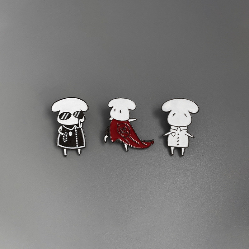 易烊千玺勋章明星同款胸针 一只羊手绘风易只羊徽章 别针胸针卡通