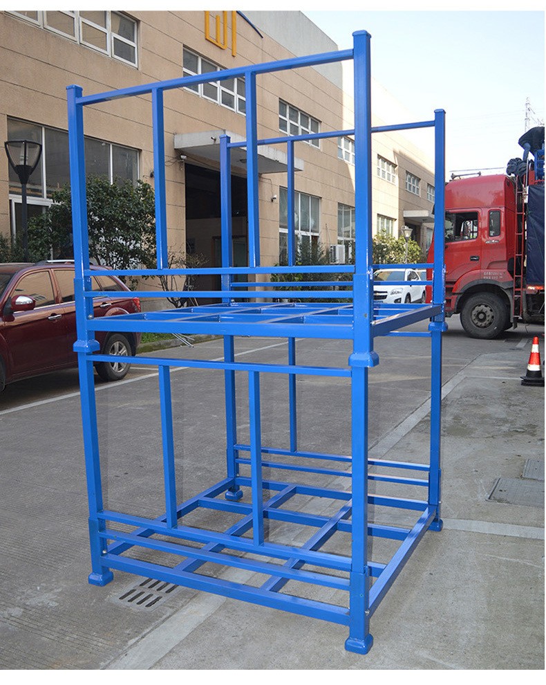 冷库专用货架插柱式堆垛架工厂物流仓库水产堆高货架热镀锌巧固架-阿